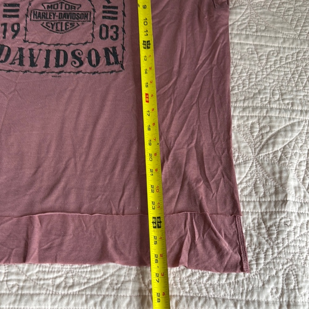 Harley-Davidson Capped Sleeveless  Vehicle Operations Graphic Tee. Size L - Picture 9 of 11